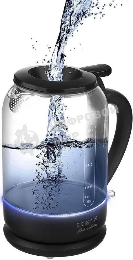 Чайник электрический Polaris PWK1753CGL черный Чайник стекло