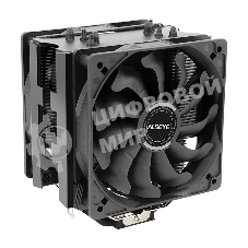 Кулер для процессора Alseye S120D-B черный, 120 мм, алюминий/медь, 1700 об/мин, 38.8 дБ, 4 pin, 135 Вт, 153 мм