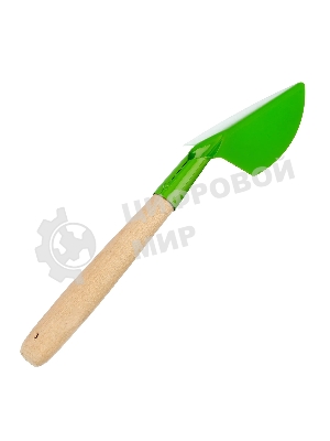 Совок посадочный широкий Palisad 70х310 мм, стальной, деревянная рукоятка