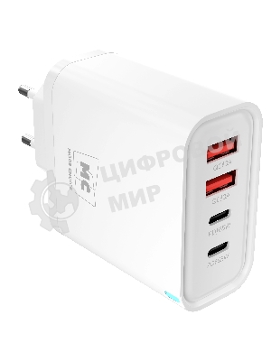 Сетевое зарядное устройство MORE CHOICE NC95 2USB+2Type-C 3.0A PD 65W, белый