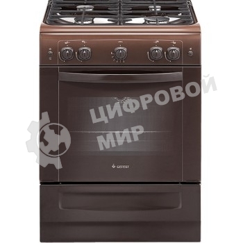 Плита газовая Gefest ПГ 6100-01 0301 коричневый, конфорок 4 шт, духовка 52 л, 60 см x 85 см x 60 см