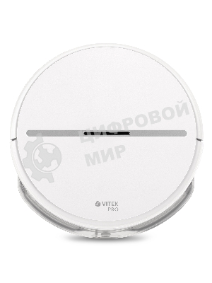 Робот-пылесос Vitek VT-1807 белый, 2200 мАч Li-Ion, уборка сухая/влажная, пылесборник контейнер 0.45 л