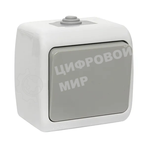 Выключатель EKF Мурманск EFV10-021-30-54 1 -клавишный 10А IP54 серый