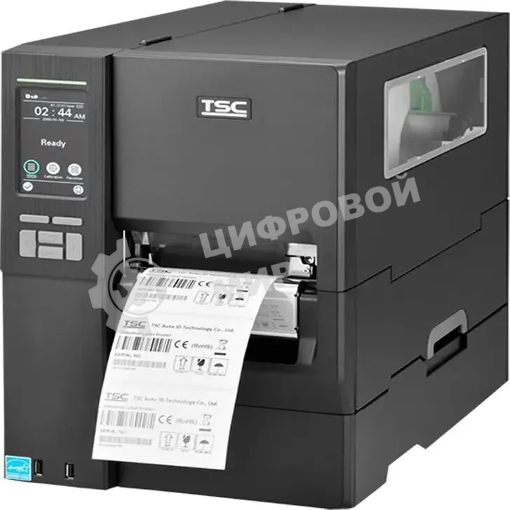 Принтер этикеток TSC ML341P (ML341P-A001-0202) стационарный, термотрансферная печать и прямая термопечать, 300 dpi, 152 мм/сек, Ethernet, RS-232, USB, Wi-Fi, черный