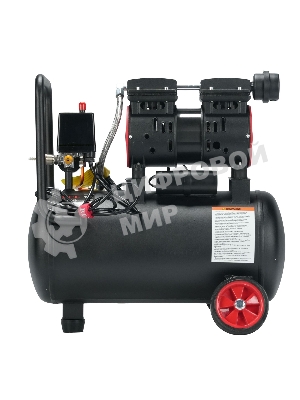 Компрессор поршневой P.I.T. PAC24-C1 безмасляный 110л/мин 24л 600Вт черный/красный