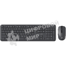 Комплект клавиатура+мышь Oklick S277W беспроводной, USB, 1600 DPI, серый