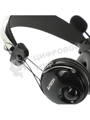 Гарнитура A4Tech HU-7P чёрный, проводная