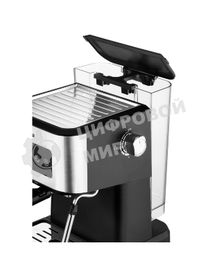 Кофеварка рожковая Ufesa MONZA черный/серебристый, исп. кофе - молотый, 1.5 л, 1050 Вт, 20 бар