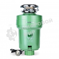 Измельчитель пищевых отходов Бирюса WD-750E2 750Вт, зеленый