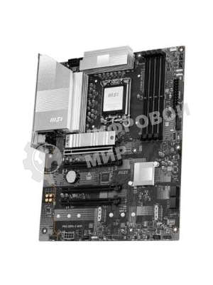 Материнская плата MSI PRO Z890-S WIFI, LGA 1851, Intel Z890, 4xDDR5, 4xSATA, 3xM.2, 1xPCIe 5.0 x16, 2xPCIe 4.0 x4, 1xHDMI, 1xDP, 1xUSB-C Thunderbolt 4, 1xUSB-C 3.2 Gen 2x2, 1x 2.5Gb LAN, 6xUSB-A 3.2 Gen 1, 3x3.5 мм, 7.1, ATX