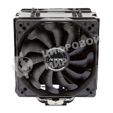 Кулер для процессора Alseye S120D-B черный, 120 мм, алюминий/медь, 1700 об/мин, 38.8 дБ, 4 pin, 135 Вт, 153 мм