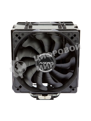Кулер для процессора Alseye S120D-B черный, 120 мм, алюминий/медь, 1700 об/мин, 38.8 дБ, 4 pin, 135 Вт, 153 мм