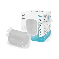 Светильник Gauss Overhead накл цил 6W 420lm 4100K 170-240V IP20 68x75мм белый с расс LED