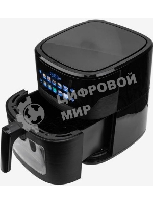 Аэрогриль Eltronic 777-02 черный, 1600 Вт, 6.3 л, сенсор, 10 программ