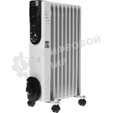 Масляный обогреватель Centek CT-6201 (9 секций) белый, 2000 Вт, 20 м2, термостат
