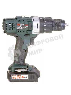 Дрель-шуруповерт Klpro KLDM18-20, 18 В, 2 Ач, 40 Нм, щеточный, ударный
