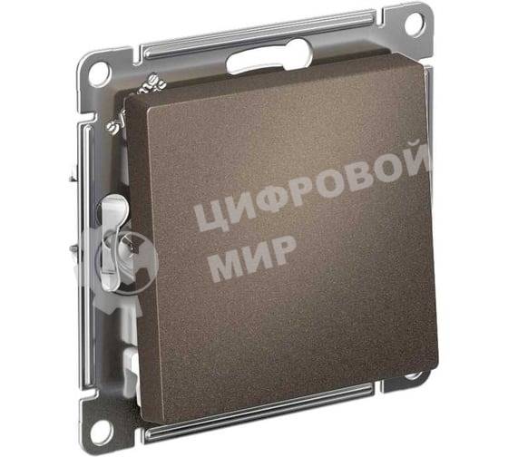 Выключатель ATLASDESIGN 1-клавишный, сх.1, 10АХ, механизм, МОККО