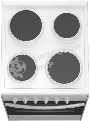 Плита электрическая Darina 1B EM 341 406 W белый/черный, конфорок 4 шт, духовка 50 л, 50 см x 85 см x 56 см