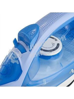 Утюг DELTA DL-154 голубой, 2400 Вт, 30 г/мин, 150 г/мин, 260 мл