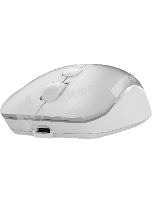 Мышь беспроводная A4Tech Fstyler FB26CS Air2 серебристый/белый, 2000 dpi, радиоканал, Bluetooth, USB, кнопки - 4