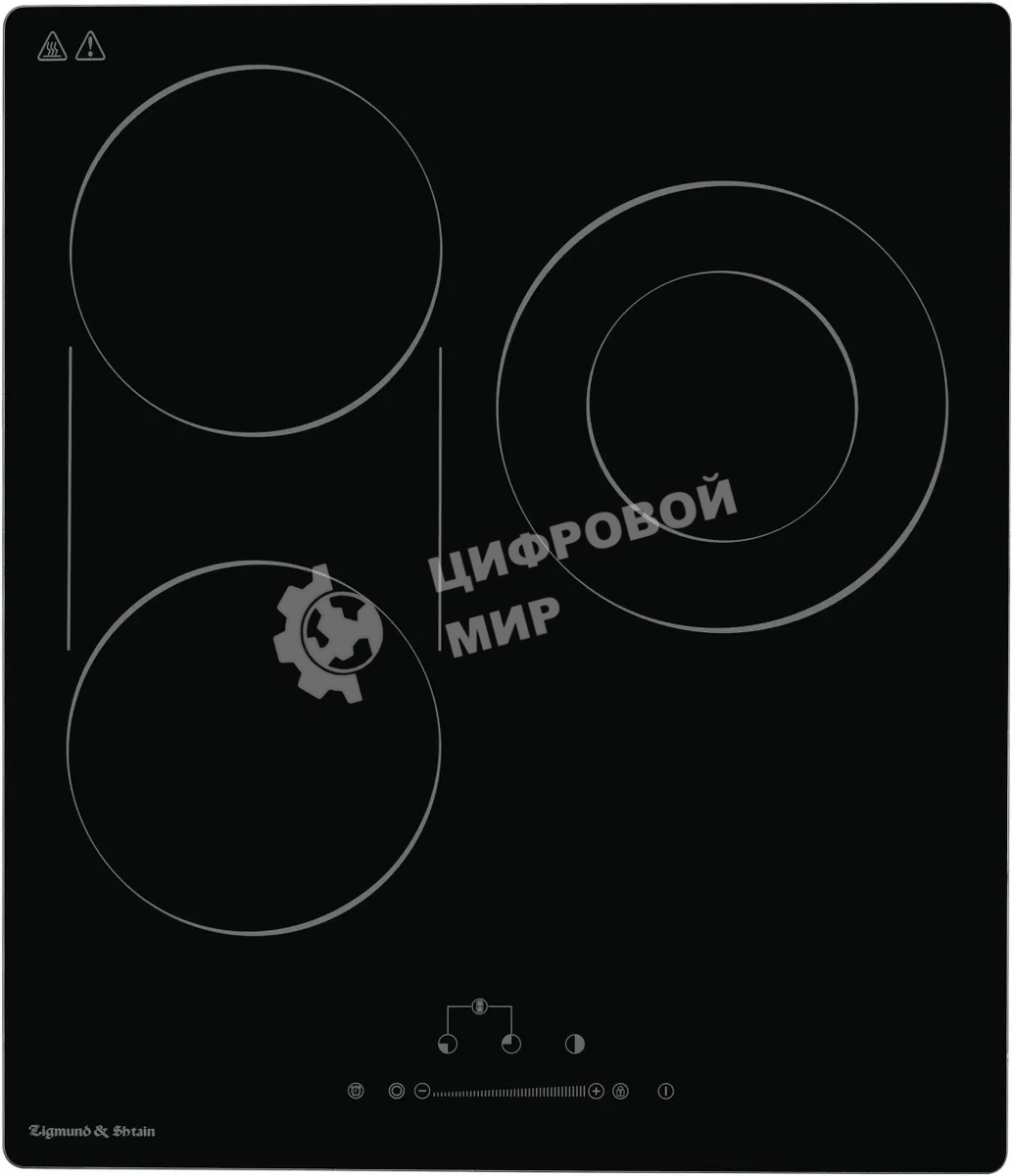 Электрическая варочная панель Zigmund & Shtain CN 42.4 B Hi-Light, независимая, черный