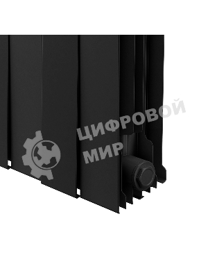 Радиатор биметаллический Royal Thermo PianoForte 200 черный - 12 секц.