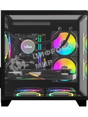 Компьютерный корпус AeroCool/Formula Crystal Z9M черный без БП mATX 1xUSB 3.0 1xUSB3.1 audio bott PSU