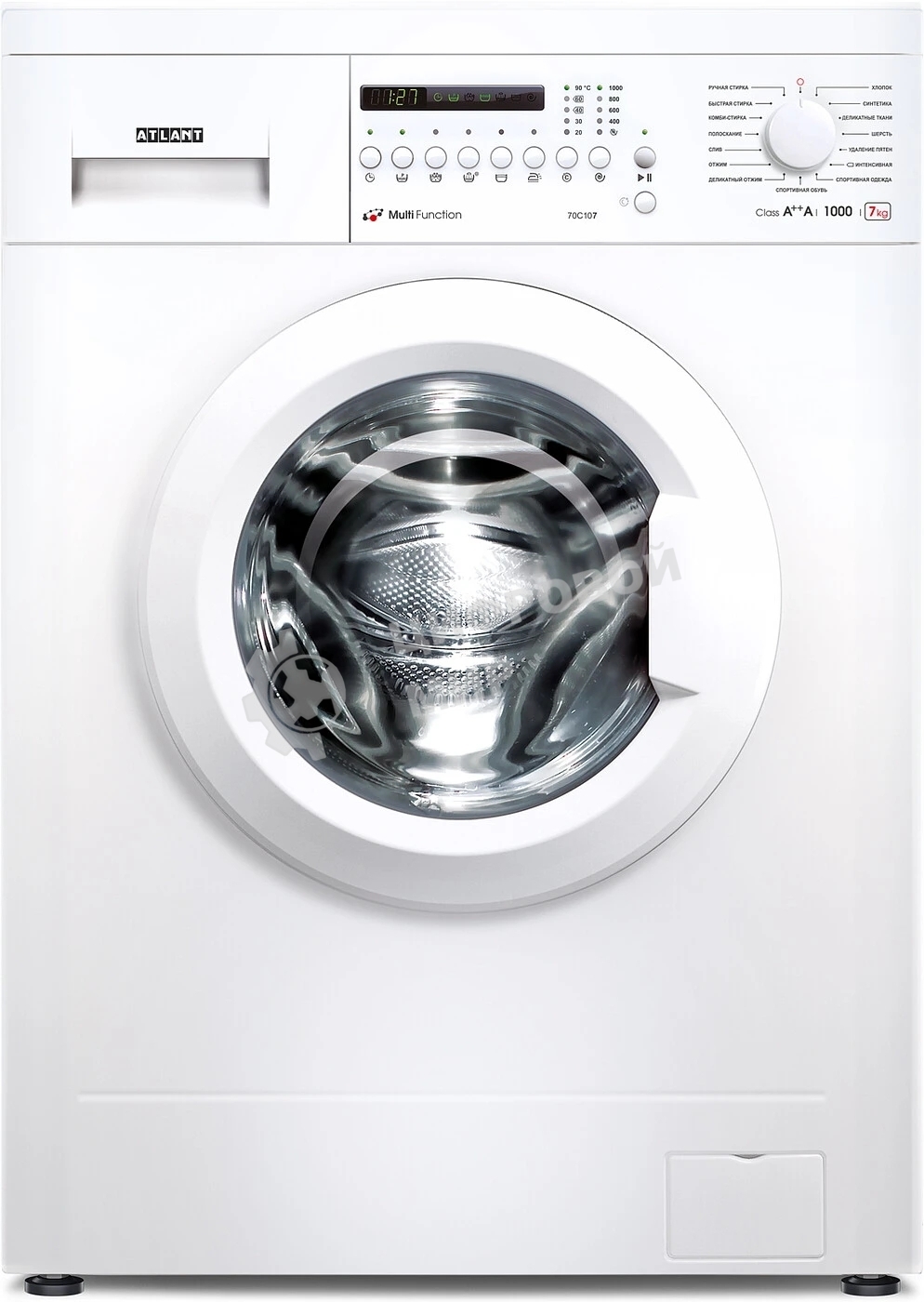 Стиральная машина Atlant СМА 70С107-000 белый, загрузка фронтальная 7 кг, 1000 об/мин., класс: А++