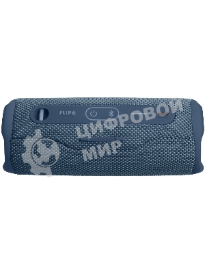 Портативная акустика JBL Flip 6 синий, Bluetooth 5.1, время воспроизведения 12 ч, емкость аккумулятора 4800 mAh, время заряда 2,5 ч, синий