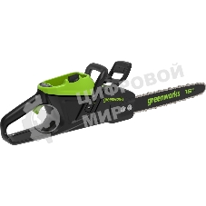 Цепная пила аккумуляторная GreenWorks D60CS25k4, 60V, 40 см, бесщеточная, 2500 Вт, с 1хАКБ 4 Ач. и ЗУ