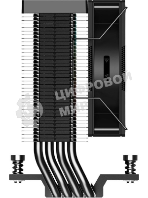 Устройство охлаждения (кулер) PcCooler R400 Soc-AM5/AM4/1200/1700/1851 черный 4-pin Al+Cu 180W Ret (R400-BKNWYX-US)