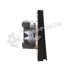 Выключатель Kranz STRONG 1 кл с подсветкой 10А с/у антрацит