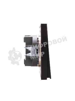 Выключатель Kranz STRONG 1 кл с подсветкой 10А с/у антрацит