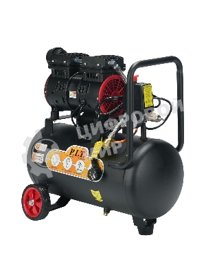 Компрессор поршневой P.I.T. PAC24-C1 безмасляный 110л/мин 24л 600Вт черный/красный