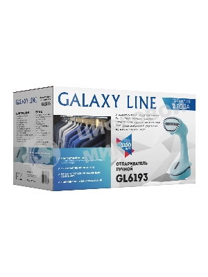 Отпариватель Galaxy Line GL 6193 голубой, 1100 Вт, 25 г/мин, 200 мл