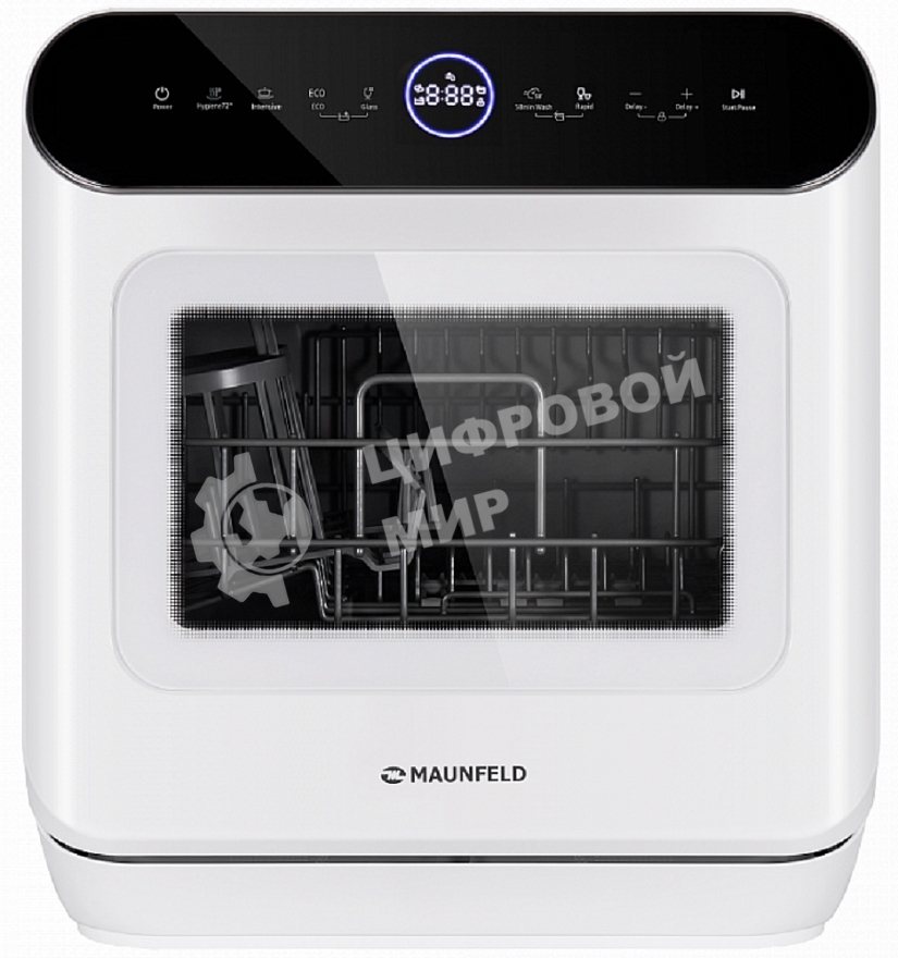 Посудомоечная машина Maunfeld MWF07IM, белый, 42 см, 3 компл., 58 дБ, класс B