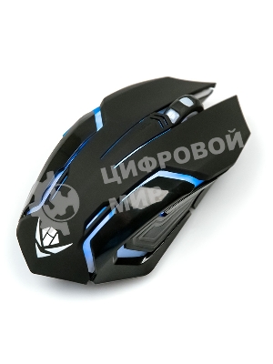 Мышь беспроводная Nakatomi MROG-20UR черный, 2400 dpi, радиоканал, USB, кнопки - 6