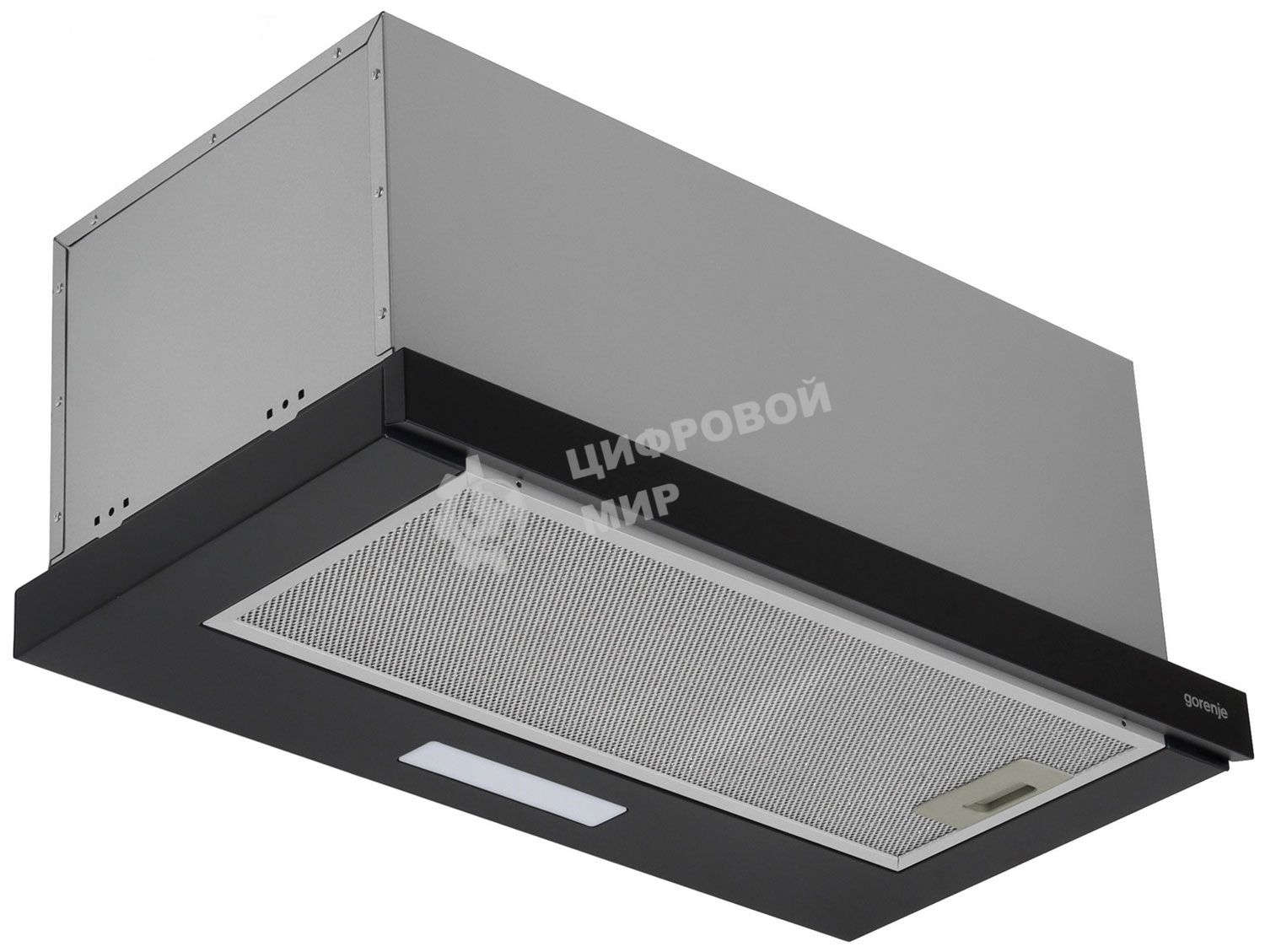 Вытяжка встраиваемая Gorenje TH60E6XB серебристый управление: кнопочное (1 мотор)