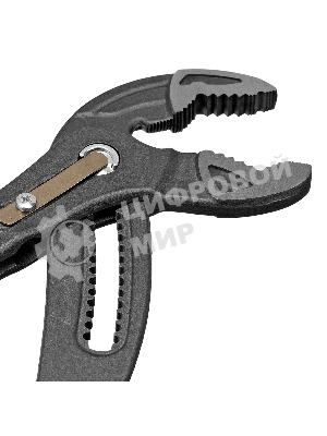 Клещи переставные Denzel кнопочный механизм, обливные рукоятки, 300 мм