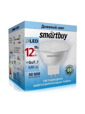 Лампа светодиодная Smartbuy 12W/4000K/GU5.3 (SBL-GU5_3-12-40K)