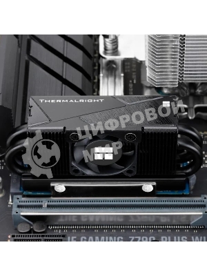 Радиатор для SSD Thermalright HR-10-2280-PRO-BL черный алюминий Ret