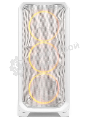 Корпус Fractal Design Meshify 3 White RGB TG Clear Tint, Midi-Tower, белый, 3 x 140 мм