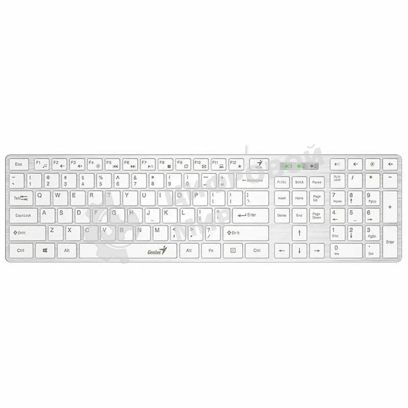 Клавиатура Genius Slimstar 126 проводная, USB Type-A, белый