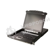 Портовый переключатель 16 с KVM консолью ATEN 16-Port PS/2-USB VGA Single Rail 17.3