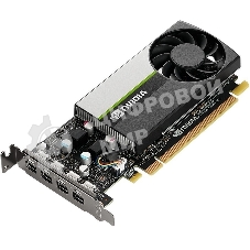 Видеокарта NVIDIA T1000 4G, long bracket and short bracket together