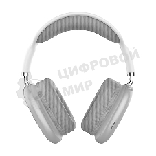 Беспроводные/проводные наушники QUMO Emotion BT 0090 серебро, накладные, Bluetooth + проводной, до 10 ч