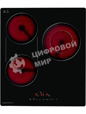 Электрическая варочная панель Zigmund & Shtain CN 42.4 B Hi-Light, независимая, черный