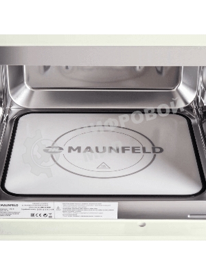 Встраиваемая микроволновая печь Maunfeld JBMO.20.5ERIB слоновая кость, 20 л, 700 Вт, переключатели - поворотный механизм