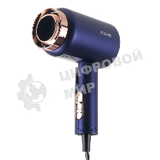 Фен Centek CT-2202 синий, 1600 Вт, компактный, ионизация