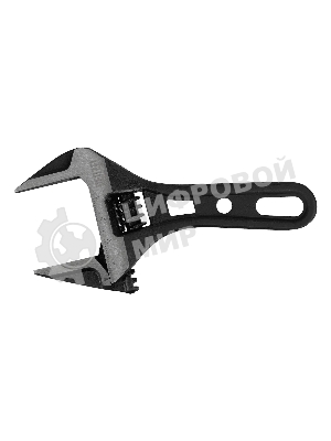 Ключ разводной Denzel 135 мм, CrV, кованый, укороченная рукоятка